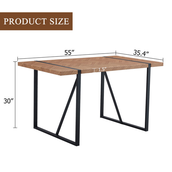 17 Stories A Minimalist Retro Rectangular Dining Table With A Specially ...