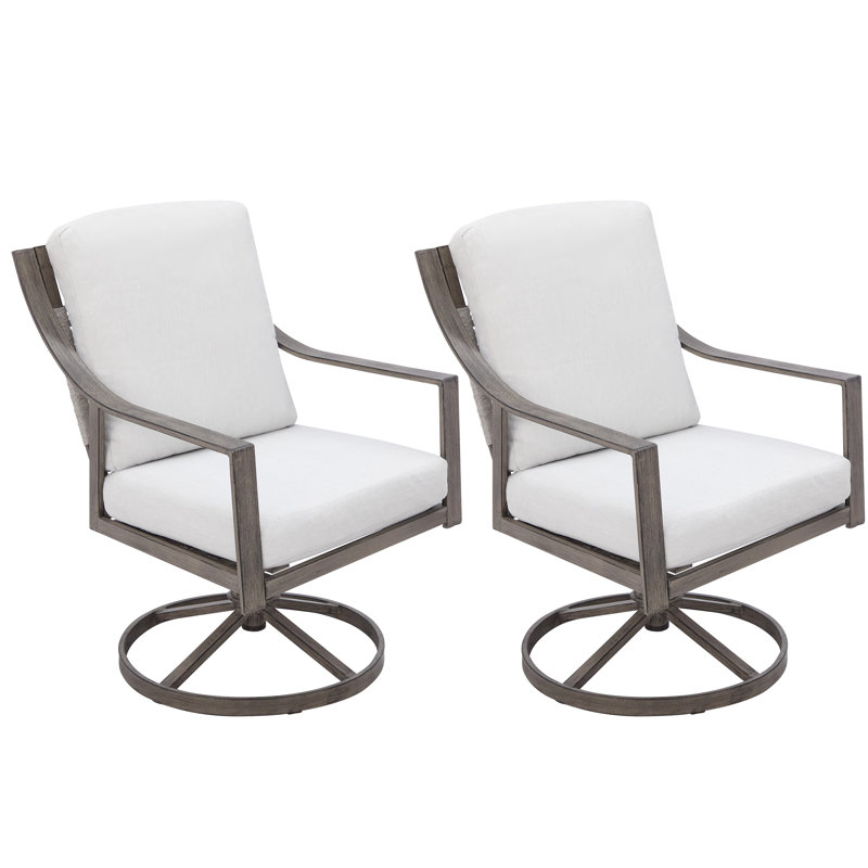 Fauteuil pivotant avec coussins Anorah