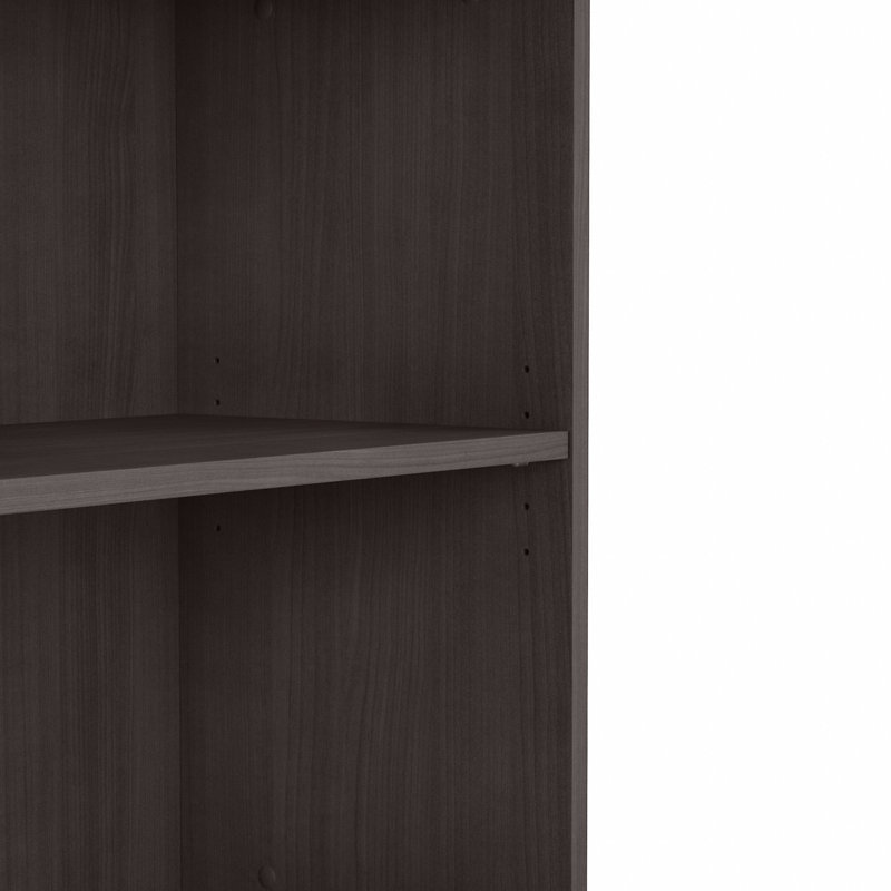 Kyoung 73'' H x 36'' W Standard Bookcase, Storm Gray