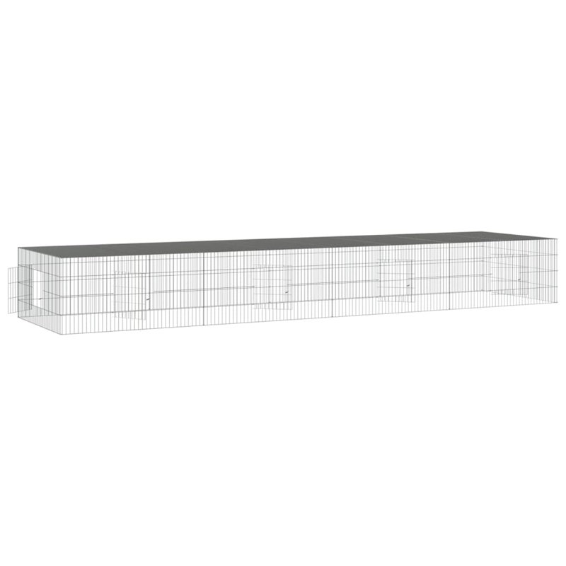 Donohue Weather Resistant Rabbit Cage, 54cm H x 433cm W x 109cm D
