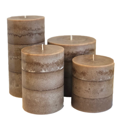 Warm Sand Scented Pillar Candle