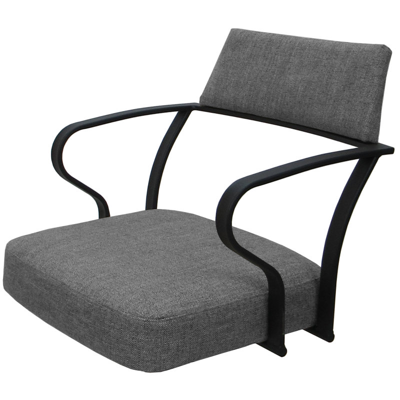 Très grand tabouret pivotant de 34 po Katleen, Gris