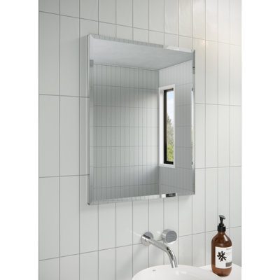 One Door Aluminum Medicine Cabinet