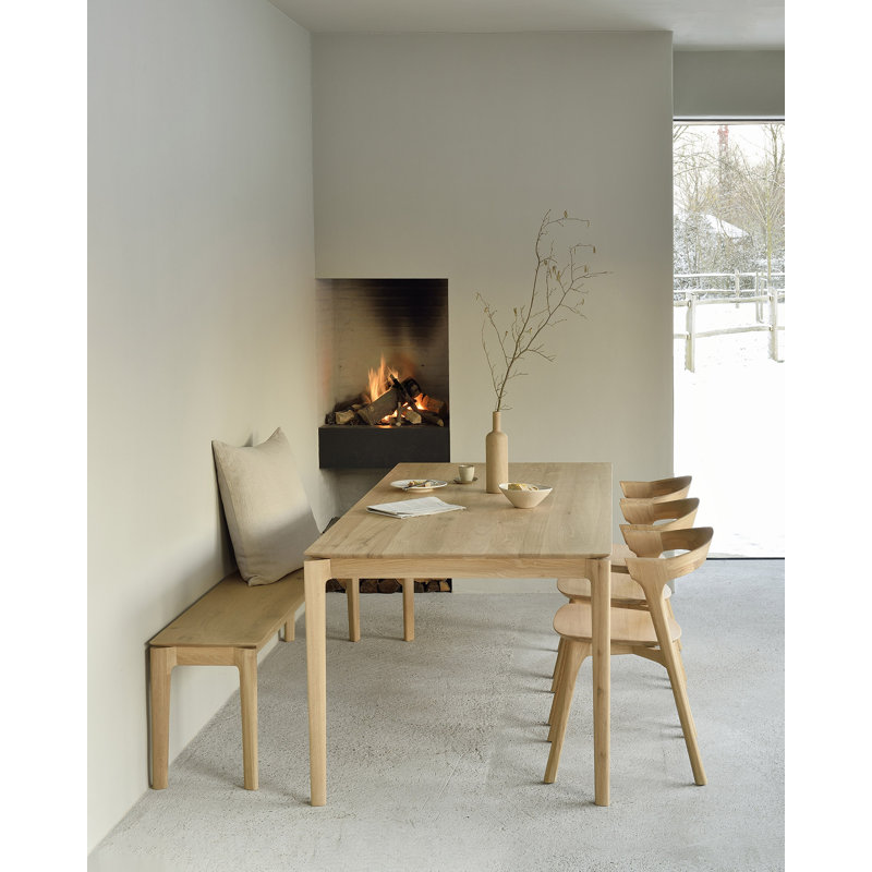 Bok Solid Wood Dining Bench, 18.1" H x 73.2" W x 13.8" D, Natural
