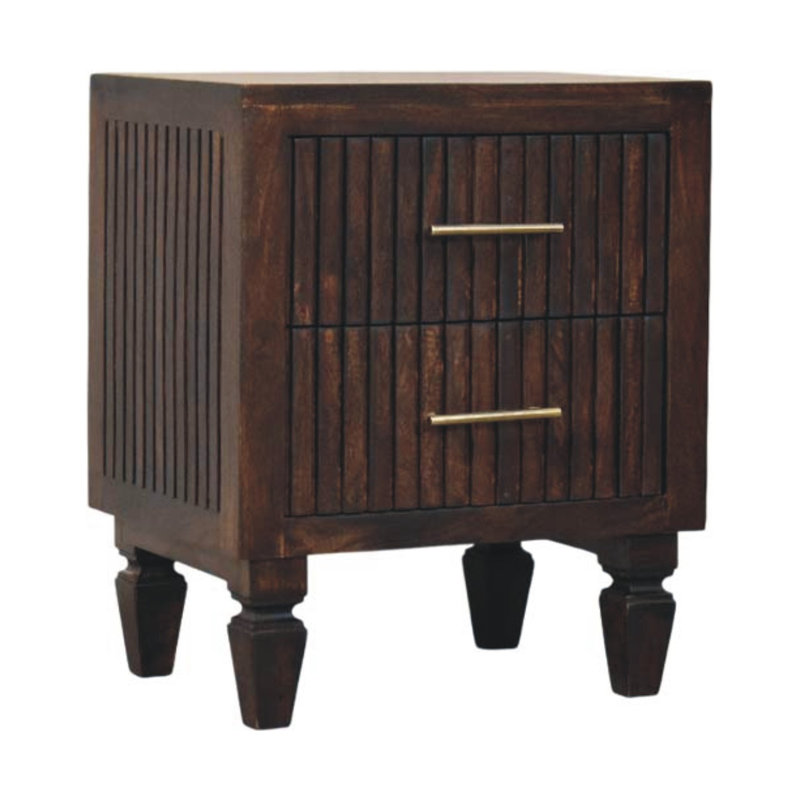 45cm W Solid Wood Bedside Table