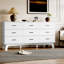 Commode 9 tiroirs large moderne avec base robuste en forme de X-964880181