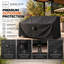 Housse de canapé de patio résistante aux intempéries avec protection en PVC respirante et durable, ourlet élastique réglable, sangles à fermeture par clic et trous-25131743-105225723