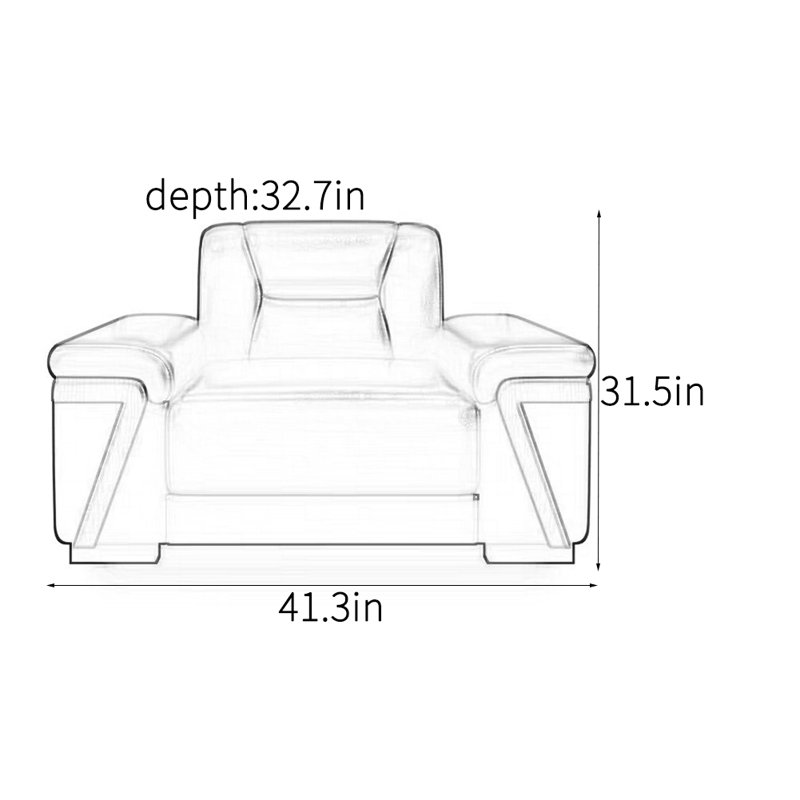 Chaise d'appoint simple de style moderne