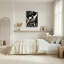 Ensemble de 1 tableau sur toile noir et blanc-130553673-130553674