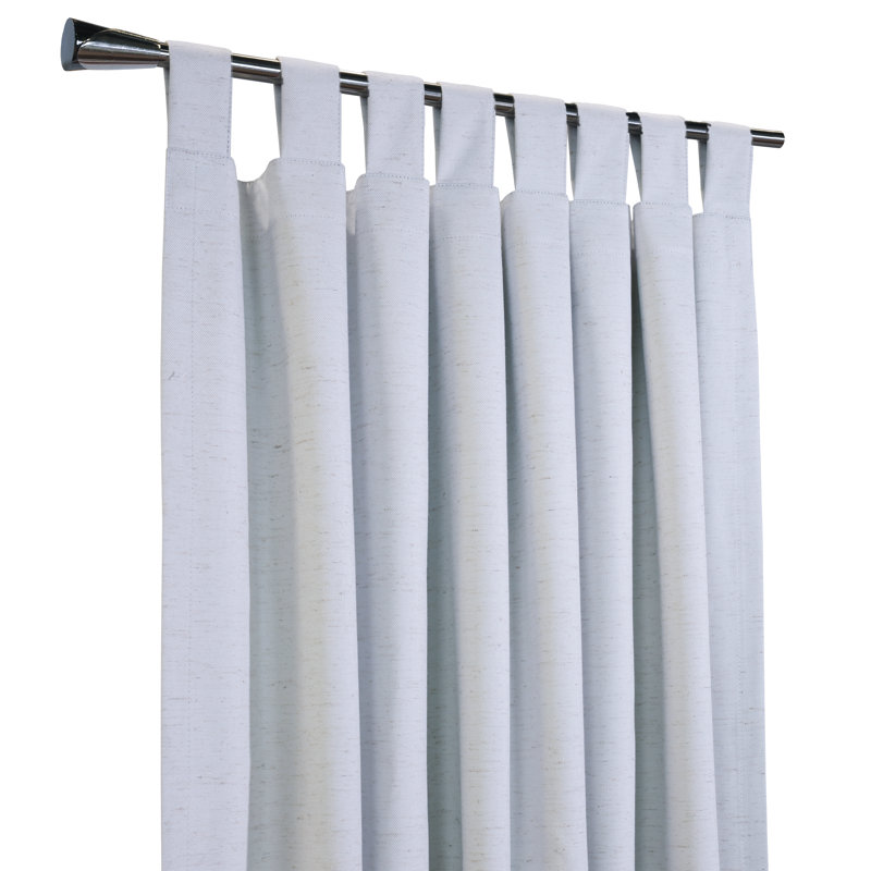 Alizabeth Solid Color Max Blackout Thermal Tap Top Curtain Panels, White, 52" W x 63" L