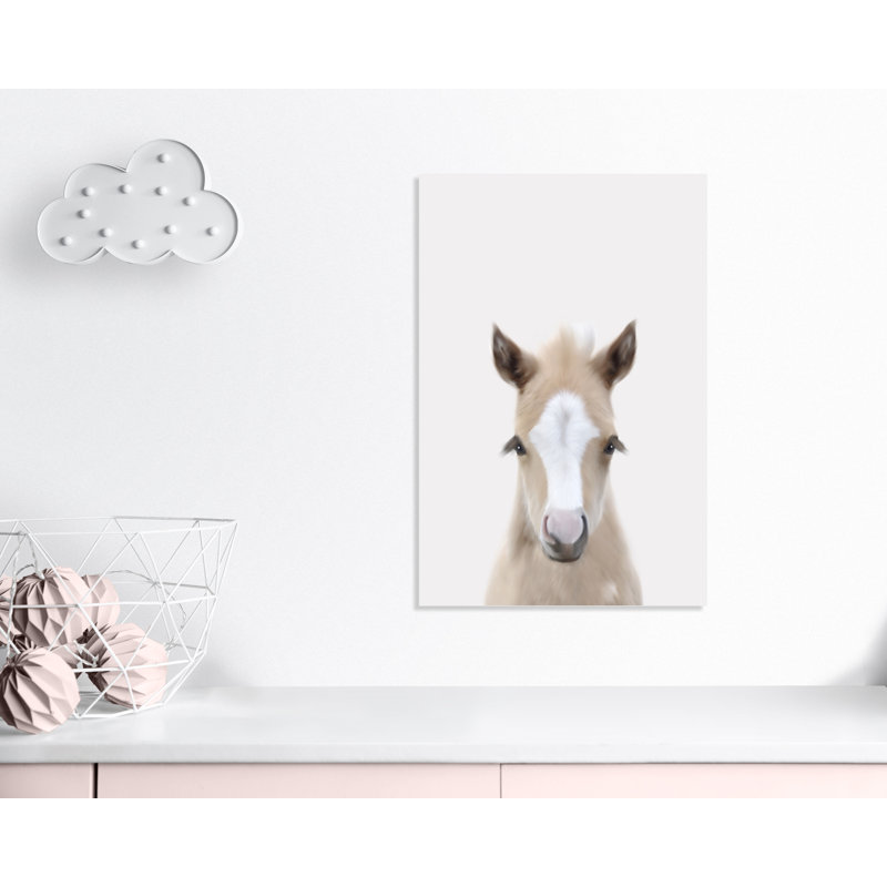 Baby Horse 1, impression sur papier, H 14 po x l 10 po x P 0,63 po, Cadre blanc