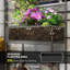 Spacious Freestanding Rattan Garden Box with Trellis and Storage Shelf for Outdoor Planting and Organization-156898501