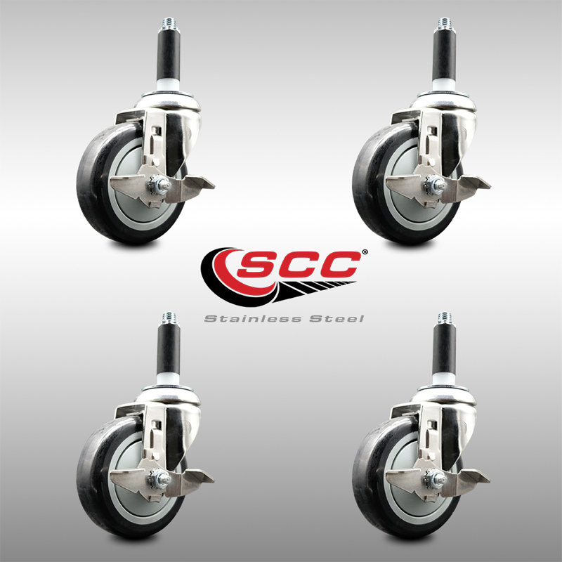 Polyurethane Casters, Black