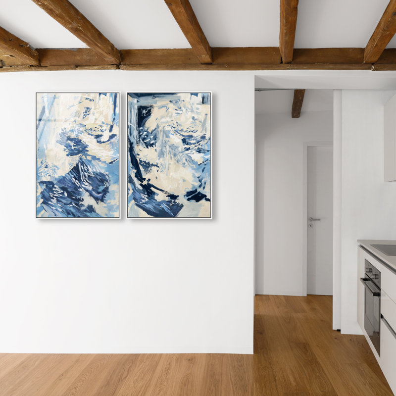 Coastal Feel Set High-Gloss Frameless Acrylic Glass Wall Art Abstract Print by Oliver Gal, Ready to Hang, 10 x 15