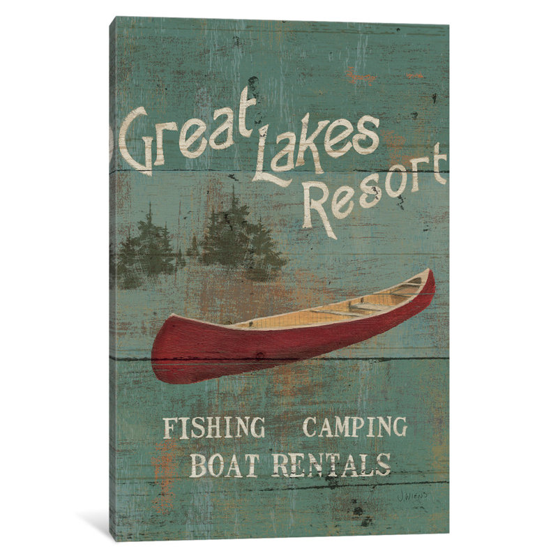 Lodge Signs III, art textuel sur toile tendue, H 60 po x l 40po x P 1,5 po, Pas de tapis, Toile tendue
