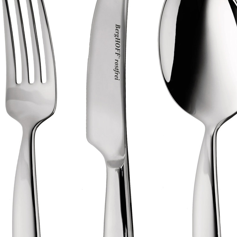 BergHOFF Essentials Finesse by Ralph Kramer 30Pc 18/10 Stainless Steel Flatware set, Service for 6