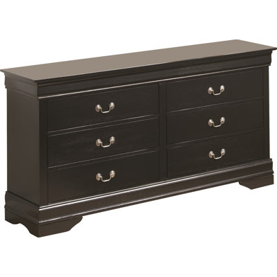 Commode double à 6 tiroirs de 60 po de largeur Citronelle