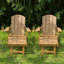 Méridiennes de patio durables, style bois de teck, détente extérieure rustique