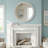 Solid Wood Round Decorative Wall Mirror-336464705-339654065