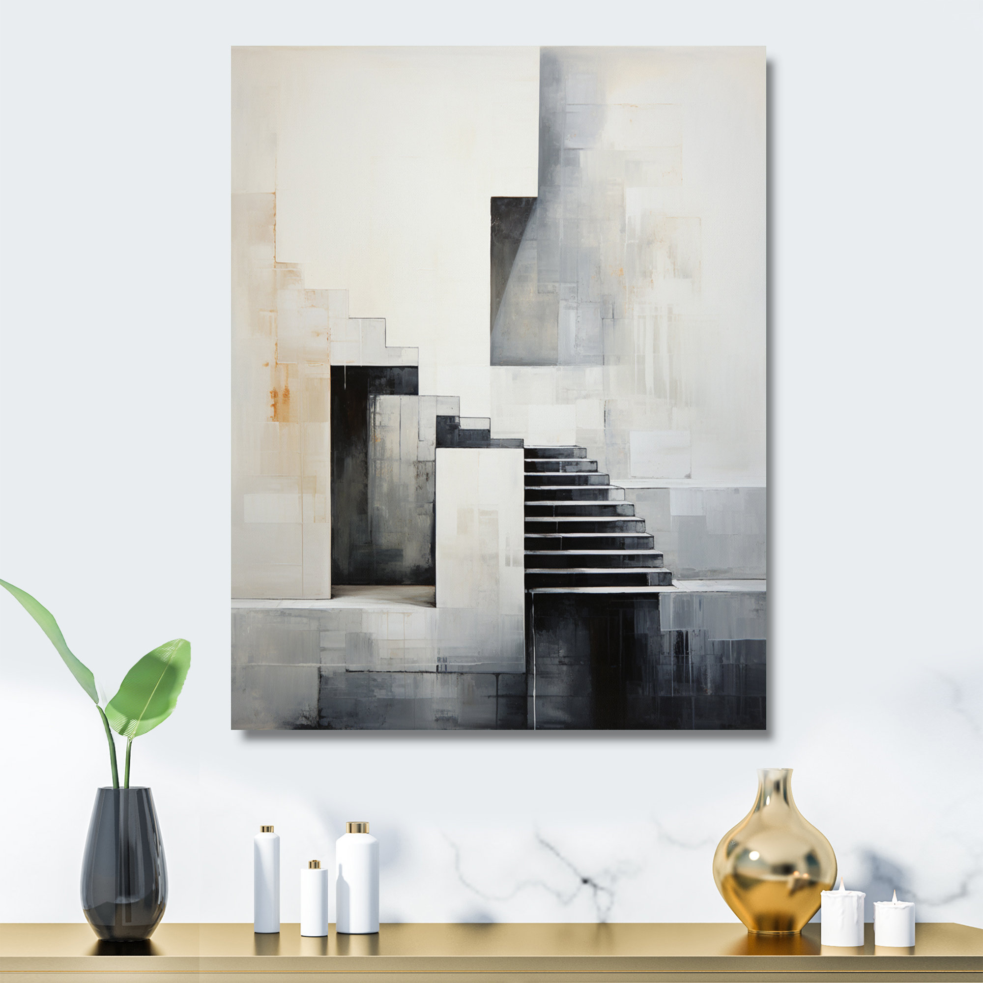 Ivy Bronx Dam Minimalist Barrier Simplistic II - Dams Metal Wall Art ...