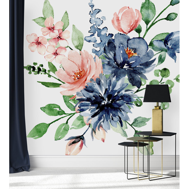 Murale fleurs, L 100 po x L 100 po