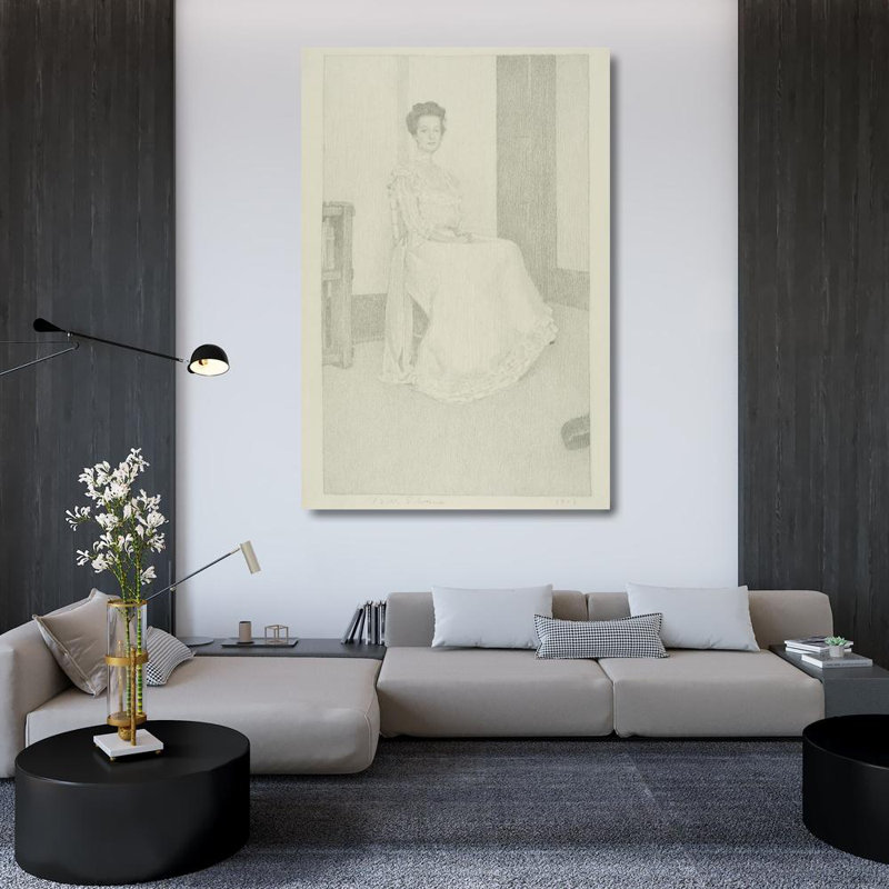 "Ethel Randolph" par Belle Silveira Gorski - Art mural sur toile tendue avec châssis, H 24 po x l 17 po