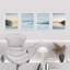 «Tropical Island Landscape», ensemble de 4 impressions de décorations murales encadrées sur papier, 4 pièces-93012726-93012728