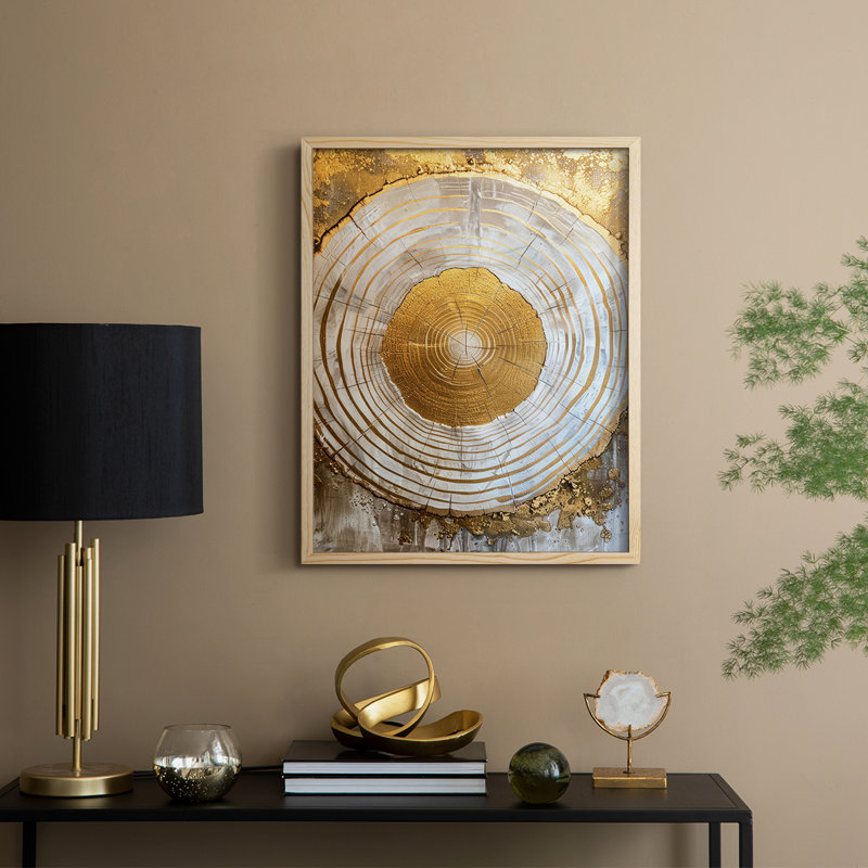 ABSTRACT Series CLxxxi, reproduction encadrée - bois massif, H 21 po x l 17 po
