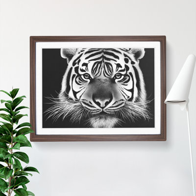 Monochrome Tiger Vol.2 - Framed Print