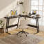 Vanesa 120cm L-Shape Computer Desk Metal Base Corner Gaming Desk Large PC Writing Table-600198817-582713138