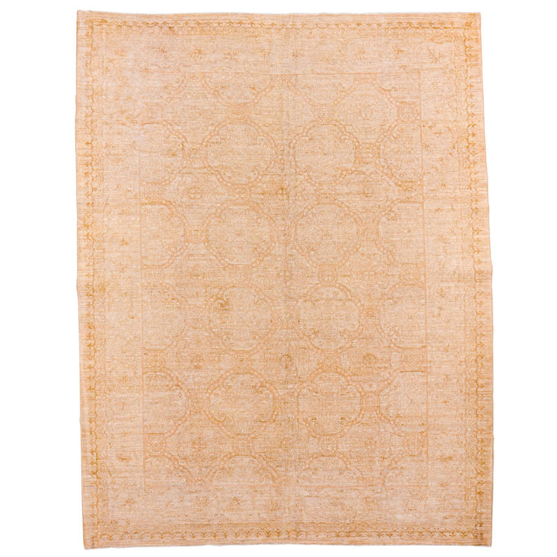 Tapis turc Oushak beige 7 x 9
