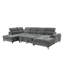 Fabric Pull Out Corner Sofa Bed -738807179