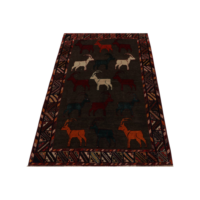 One-of-a-Kind 4'7" x 7'9" Hand Knotted Area Rug