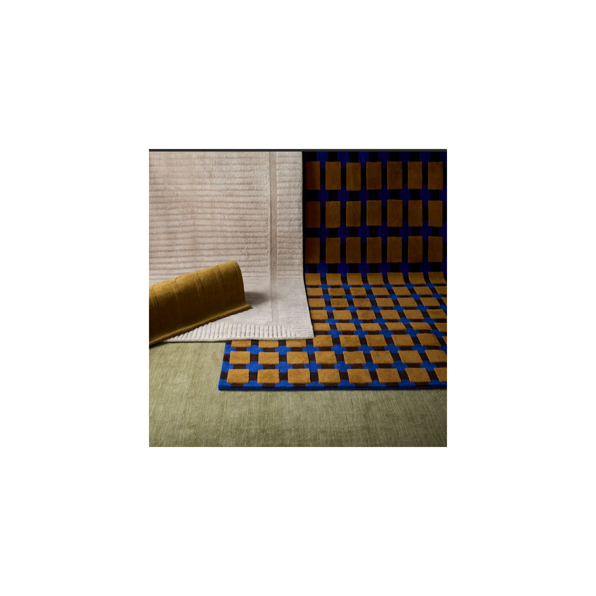 Bauhaus Hand Tufted Area Rug, Rectangle 8' x 10'