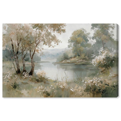 "Ethereal Lakeside I", reproduction d'art sur toile par Art Remedy, 30 x 20