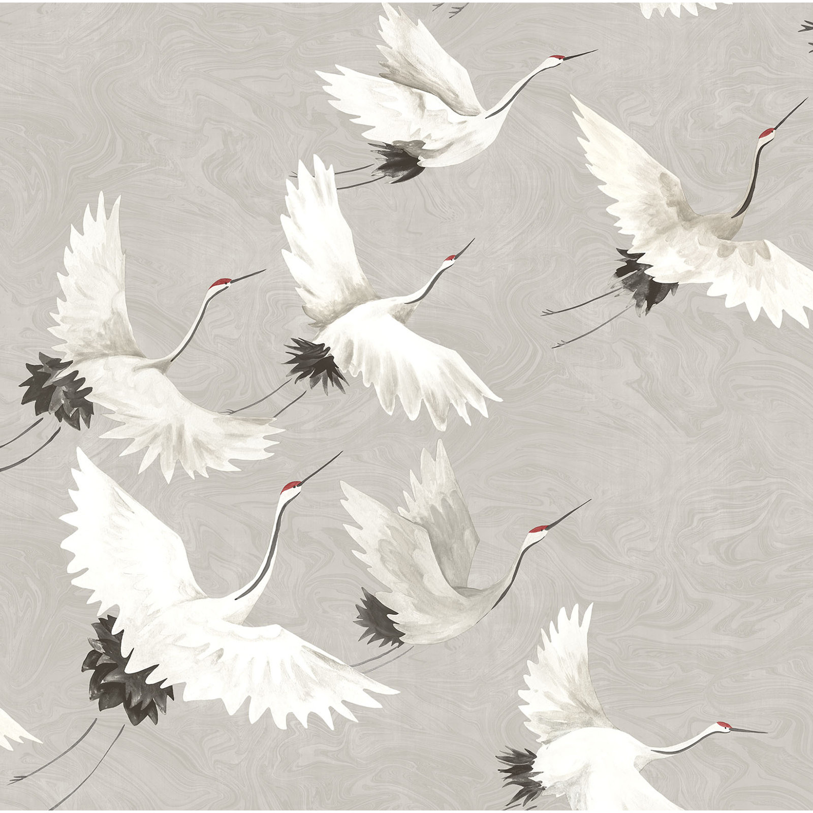 Brynn Modern Peel & Stick Wallpaper, Gray