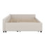 Lit plateforme tapissier avec port USB et gigogne-103373441