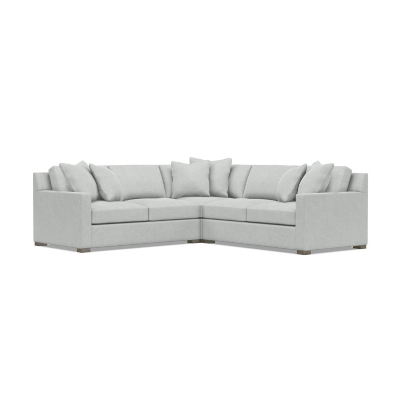 Kelsey Sectional, Light Gray Polyester