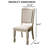 Transitional Style 2pc Side Chair