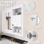 Armoire murale de salle de bain avec miroir et 3 tablettes