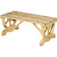2 bancs de jardin en bois - siège d'extérieur rustique avec pieds de roue de chariot, supporte 550 lb, aspect naturel