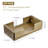 Acacia Wood Tabletop Folded Paper Storage Towel Tray