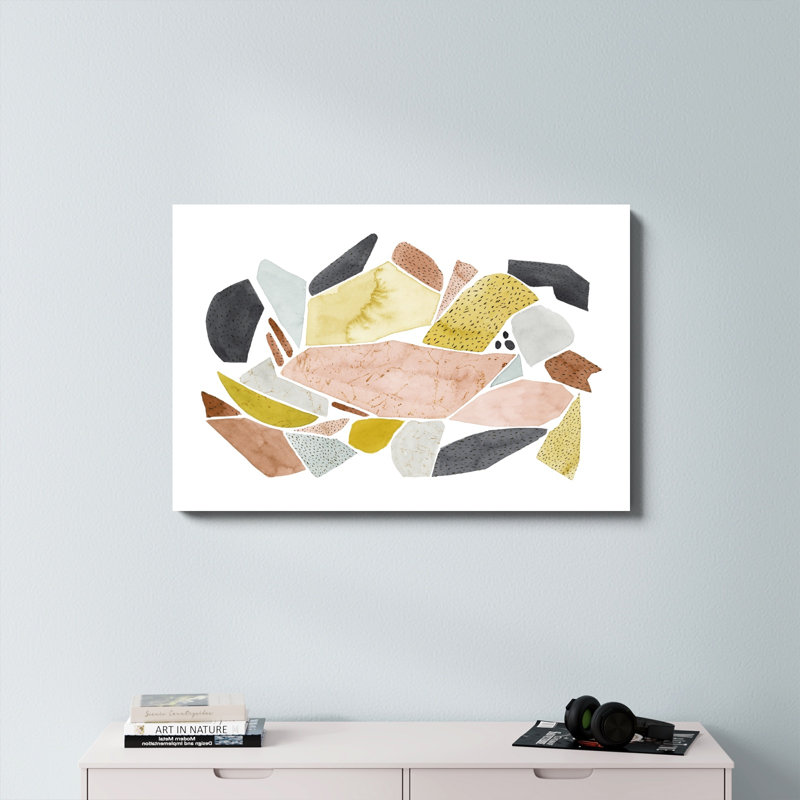 «Tuscan Terazzo I», peinture sur toile, H 24 po x l 36 po