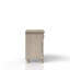 Antique Grey Nightstand Two Drawer