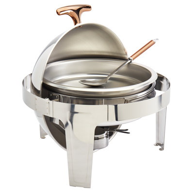 Celebrations 6.3 Qt. Round Stainless Steel Chafing Dish 5 Piece
