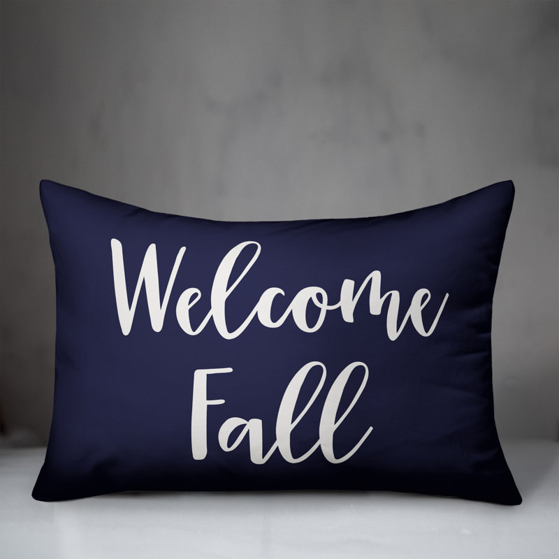 Reversible Throw Pillow, Navy