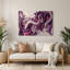 «Biomorphic Abstraction 49», art mural en métal mauve