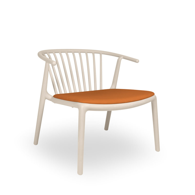 Chaise Woody, Citrouille, Ivoire ivoire