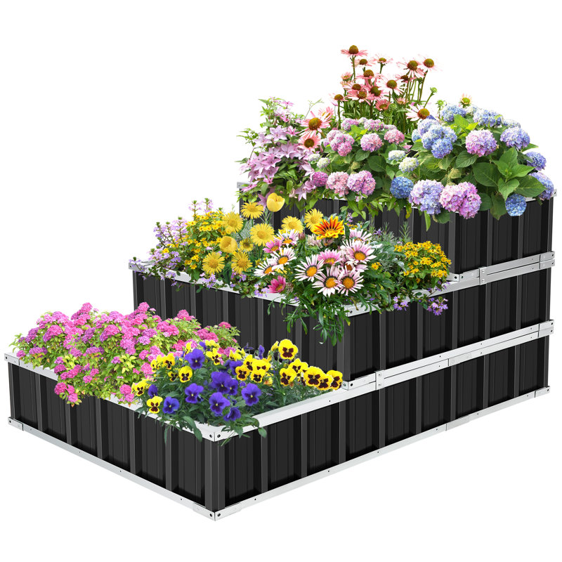 Stephane Raised Garden Bed, Black