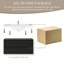 Meuble-lavabo flottant mural 42 po avec lavabo et armoire de rangement 42 po